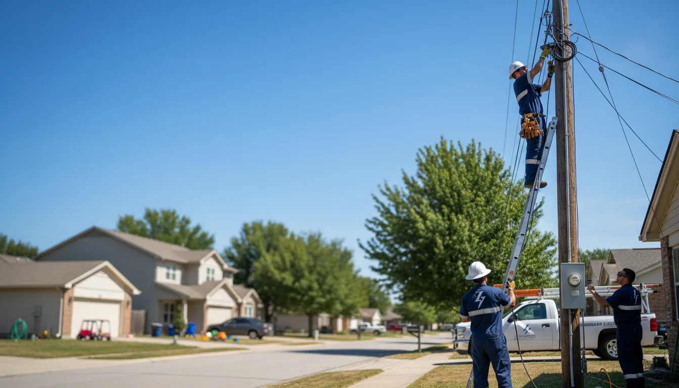 Residential electrician providing installation services in Pineville, LA